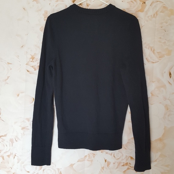 HOLLISTER V-Neck Navy Sweater Seagull Logo - Picture 3 of 4